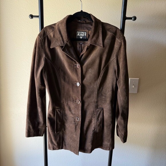 Jackets & Blazers - Frye Women's Dark Brown Suede Blazer